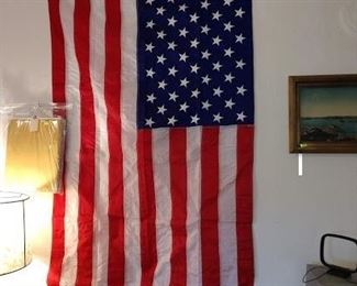 Living Room:  50 Star Flag (Flown at the Capitol, w/Papers)