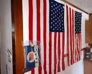 Kitchen Hallway:  49 Star Flag w/Box