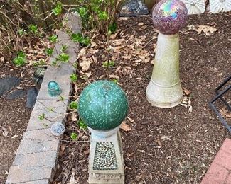 Gazing Balls with Stands