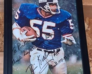 NY Giants Brian Kelley #55 Autographed Photo
