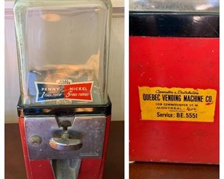 Atlas Penny/Nickel Counter Model Gumball Machine