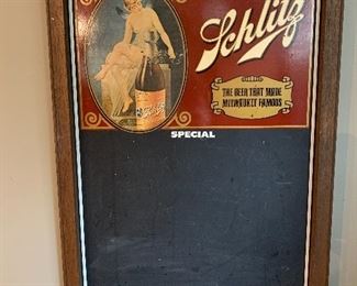 Schlitz Beer Chalk Board 