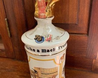 Mack Truck Souvenir Decanter