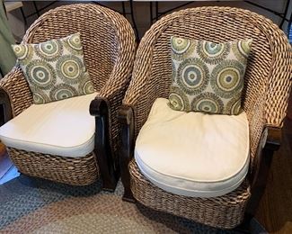 Pair of Nice Wicker Chairs 
