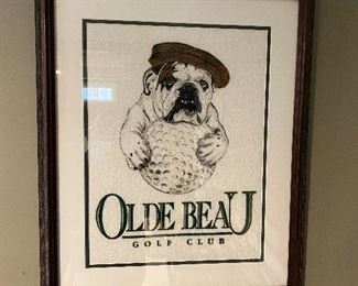 Olde Beau Frame Golf Club Print