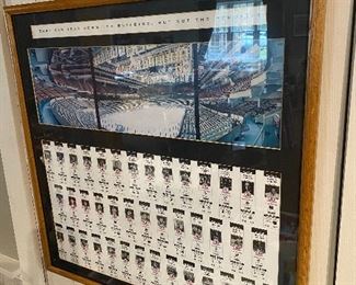 Nice Framed Boston Garden Boston Bruins Print