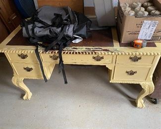 Painted Ball and Claw Feet Desk