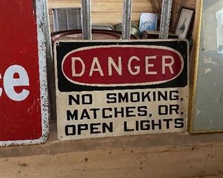 Danger No Smoking Sign