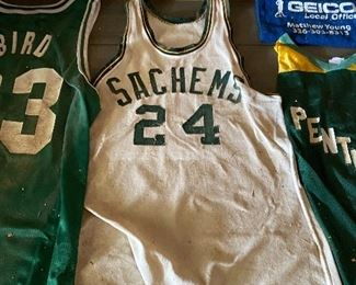 Larry Bird Jersey, Sachems and Pentucket Jersey
