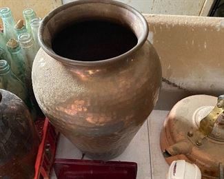 Large Copper Planter