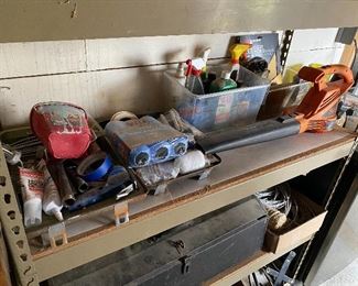 Blower and Assorted Paint Supplies