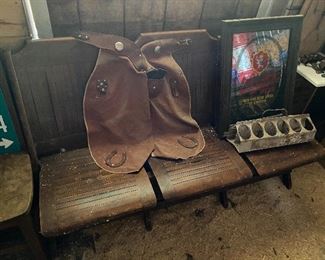 Old Oak Folding Chair Section/Seating