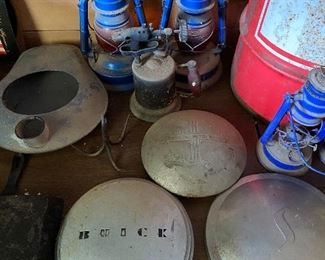 Lanterns, Blow Torch, Hubcaps