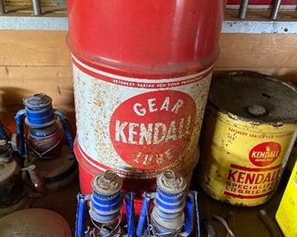Old Kendall Gear Lube Barrel