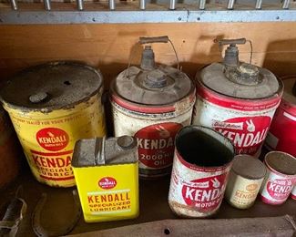 Old Kendall Oil Cans
