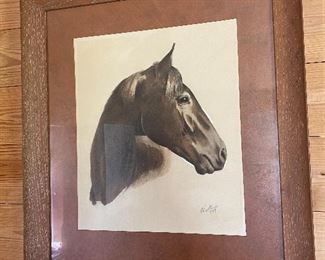 Signed Horse Print