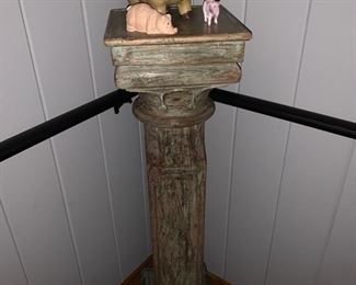 Solid Ornate Wooden Stand