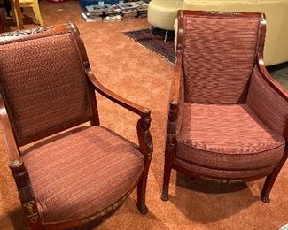 Pair of antique lord and lady armchairs. $800 for the pair