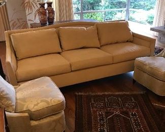Living room furniture, rugs and accessories all for sale - each piece is featured in a photo with the price.