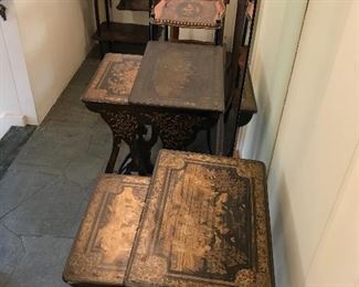 antique nesting tables and other pieces sold in their own photos