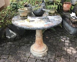 Stone Table $90 but available for in person shopping only