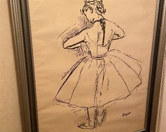 Degas print or sale during in-person sale  $48