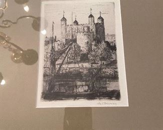"The Tower of London" Fred Newman $68