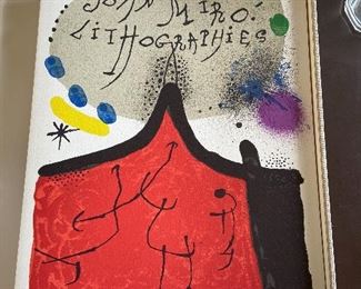 Joan Miro Lithographs Vol. I Deluxe Edition in box. $7000. 