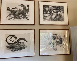 Sydney Nolan “Leda & the Swan” Eight original Lithographs number 124/125