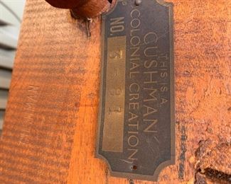 This is a Cushman Colonial Creation Bridge Lamp No. 3-81. This is an original! Incredibly Rare Find! Call/text Stephanie at 518-944-0256