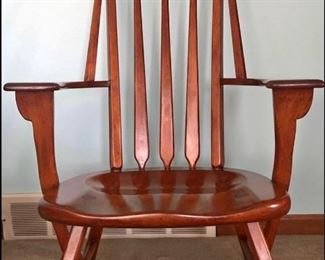 Incredibly Rare Find! This is a Sikes Chair Company of Buffalo Windsor Armchair designed by Herman de Vries. In beautiful, original condition. Call/text Stephanie at 518-944-0256