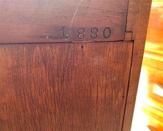 Very Early Cushman Colonial Creations waterfall petite bookcase. It is 48" tall and stunning. It is numbered twice and very rare. Call/text Stephanie at 518-944-02567