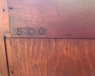 Very Early Cushman Colonial Creations waterfall petite bookcase. It is 48" tall and stunning. It is numbered twice and very rare. Call/text Stephanie at 518-944-02567