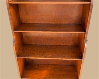 Very Early Cushman Colonial Creations waterfall petite bookcase. It is 48" tall and stunning. It is numbered twice and very rare. Call/text Stephanie at 518-944-02567