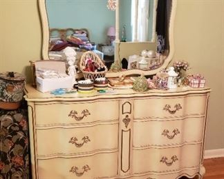 French Provincial dresser with mirror