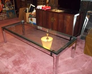 Trimark HEAVY chrome coffee table