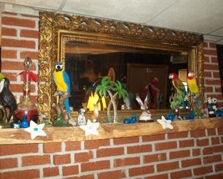 Large beveled mirror