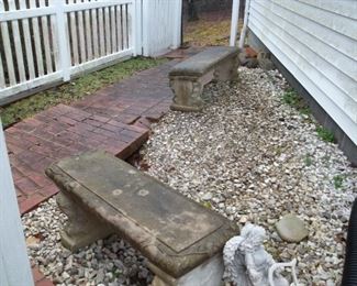 cement benches