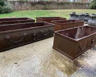 Detail of Cast Iron Planters