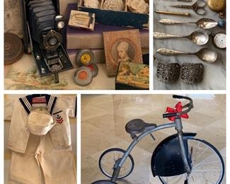 Assorted vintage & antique items