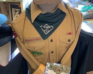 Vintage Boy Scout items. 