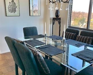 Dining room view - DINING TABLE  AND CHAIRS ARE SOLD