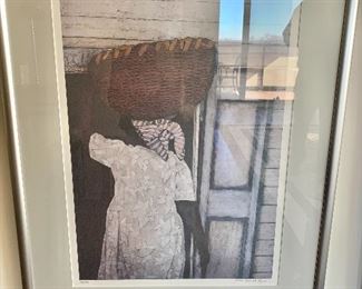 $300 - Framed original art #5; illegibly signed; 28"H x 22"W