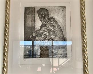 $225 - Laura Chassy  (Maryland, contemporary) '68 "Pearson" 17"H x 14.25"W.  (I/XXV)