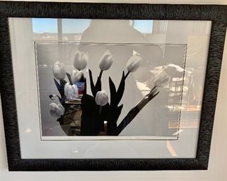 $175 - Signed photograph - Leslie Hancock; framed and matted;  21.5"H x 27.25"W