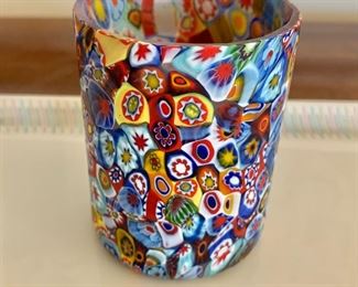 $50 - Murano glass tumbler. 3.25"H x 2.5"D