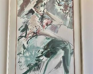 $250 - Signed lithograph - 33"H x 25"W