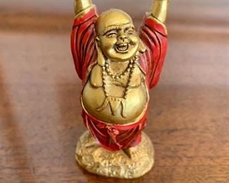 $12 - Small, resin laughing buddha. 3.5"H