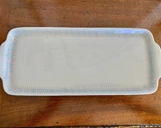 $30 - KPM Krister Germany small porcelain tray.  13.5"W x 5.75"D