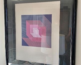 $1,800 - Victor Vasaly - Signed and numbered lithograph - (54/300) 33"H x 28"W